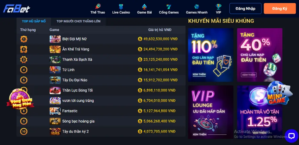 Hoàn trả không giới hạn pp88 nổ hũ